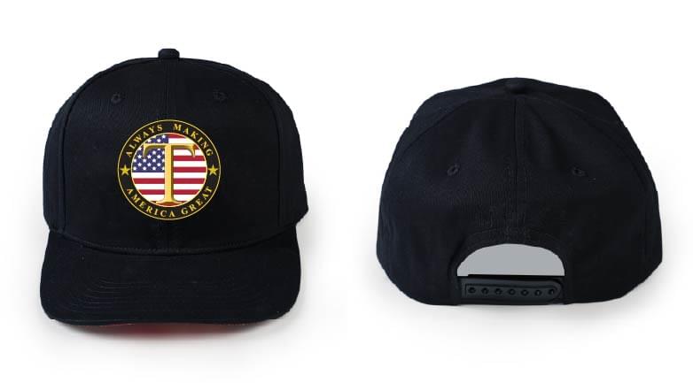 47th President Special T Logo Limited Black Gold Edition Embroidered Hat - Image 2